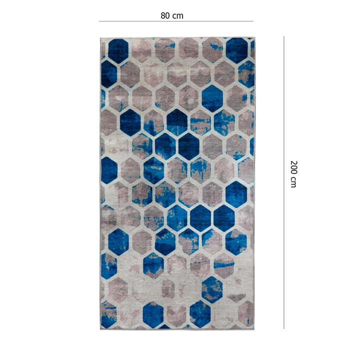 Conceptum Alfombra de Pasillo Ivy 80 x 200 cm Multicolor